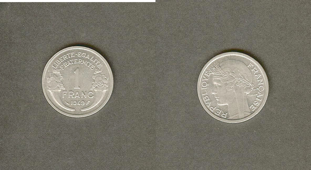1 franc Morlon, légère 1949 SPL